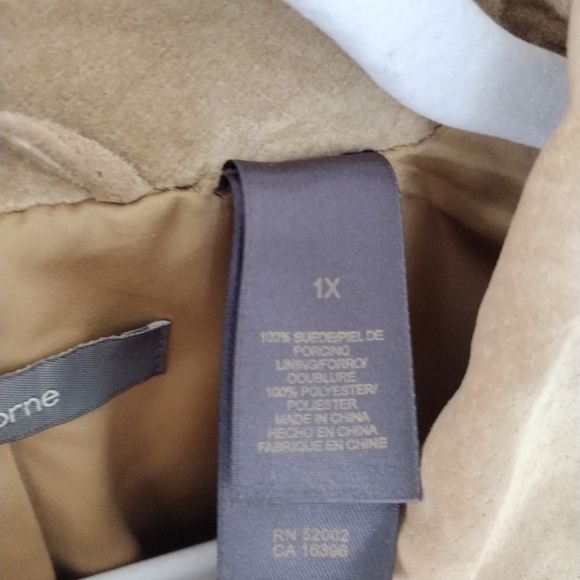 Liz Claiborne Tan Suede Jacket - Picture 7 of 14